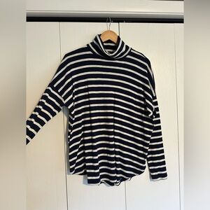 Aerie Striped Turtleneck Sweater